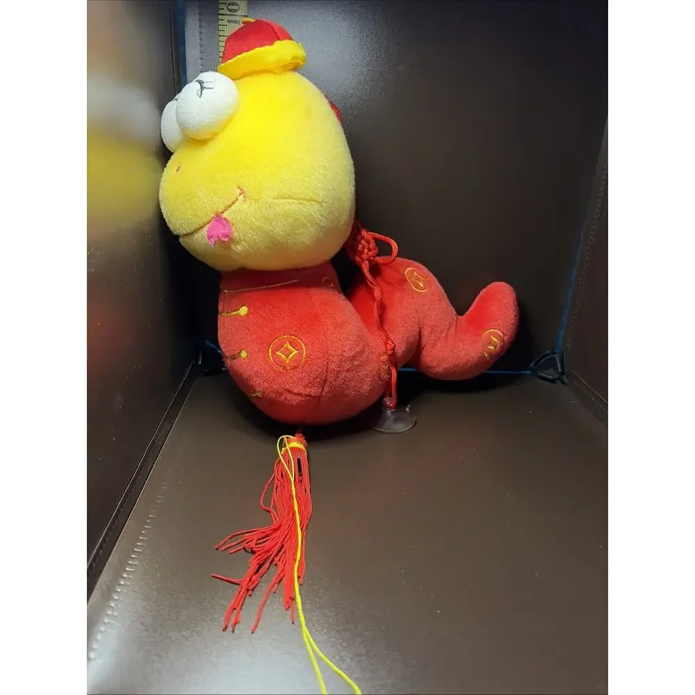Red Yellow Chinese Snake With Window Suction Cup And Tassel 10” Plush (G)